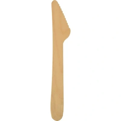 Afbeelding van PAPSTAR Mes, Hout Pure 16,5 cm. Wegwerpmes, hout. Hoeveelheid: 100 st