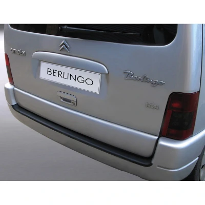 Afbeelding van RGM ABS Achterbumper beschermlijst passend voor Citroën Berlingo 1996 2008 Zwart