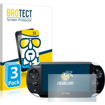 Afbeelding van BROTECT Glas Screen Protector voor Sony Playstation PS Vita (3 Stuks) Schermbeschermer [9H Hardheid, Beschermglas Folie niet Gehard Glas]