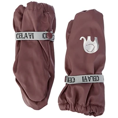 Afbeelding van CeLaVi Uniseks baby PU Mittens Padded wanten, Rose Brown, 1 = 2 4 Y, rosébruin., Y