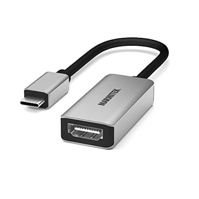 Afbeelding van USB C naar HDMI 4K60 Adapter Kabel Marmitek UH20 Verbind een Thunderbolt 3 met ingang Sluit je MacBook/Chromebook aan op TV of scherm HDR 2.0b USBC Converter