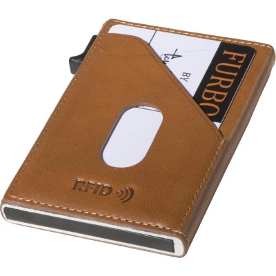 Afbeelding van Tony Perotti Furbo RFID Creditcardhouder met steekvak Honing