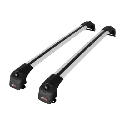 Afbeelding van apline ACE 2 Dakdragers Compatibel met Honda CR V (MK2) 2002 2006 Auto Top Bagage Vervoerder Spoorstaven GRIJS