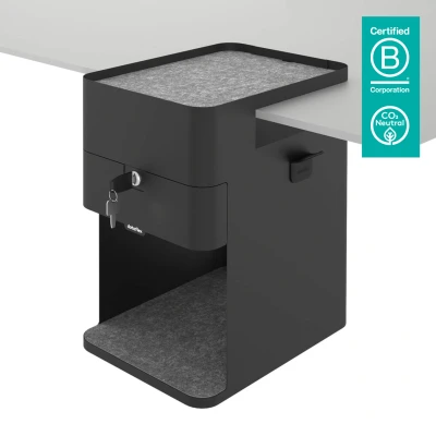 Afbeelding van Bento Besktop Locker Ladeblok Innovatieve Kast Zwart