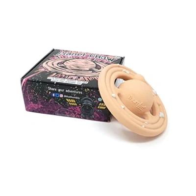 Afbeelding van Planet CH3W (perzik) babyspeelgoed van natuurlijk rubber voor tanden, baden en sensorisch spelen