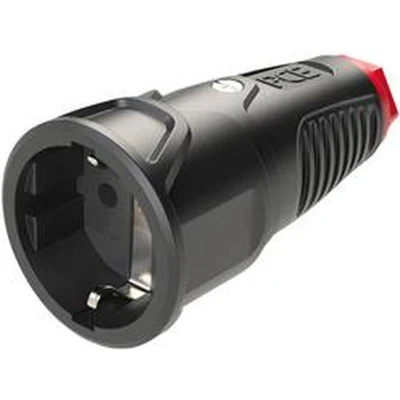 Afbeelding van PCE 2520 sr Koppeling met randaarde Rubber, Thermoplast 250 V Zwart, Rood IP20