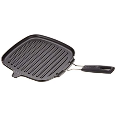 Afbeelding van Grillpan Le Creuset Vierkant Gietijzer Mat Zwart 24 cm