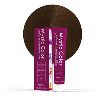 Afbeelding van Mystic Color Permanent Cream Coloring with Argan Oil and Calendula Long Lasting Hair Dark Golden Blonde 6.3 100ml
