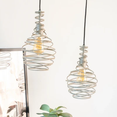 Afbeelding van By Boo Hanglamp Coil Beige