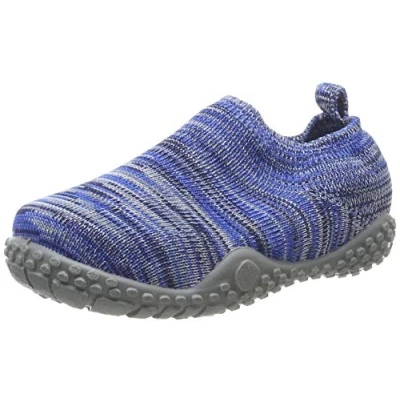 Afbeelding van Playshoes Uniseks gebreide lage pantoffels voor kinderen, blauw 7, 20/21 EU