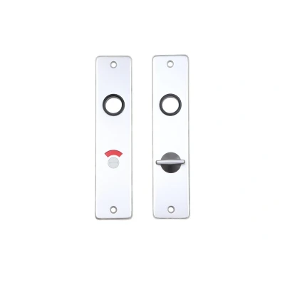 Afbeelding van WC deurbeslag aluminium kortschild 63/8 Per Set