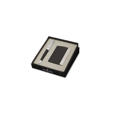 Afbeelding van Giftset Sheaffer 300 Black &amp; Chrome Cap CT Credit Card Holder