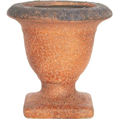 Afbeelding van Clayre &amp; Eef Bloempot 12 cm Oranje Keramiek binnen