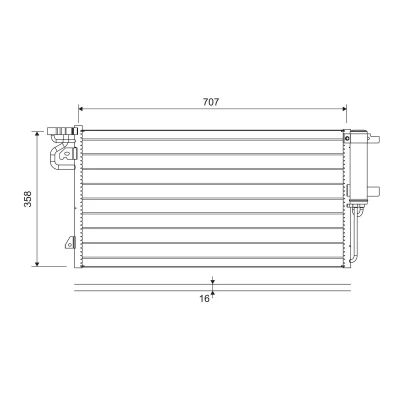 Afbeelding van Valeo Airco condensor 822690