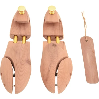 Afbeelding van vidaXL Schoenspanner EU 44 45 Massief Cederhout