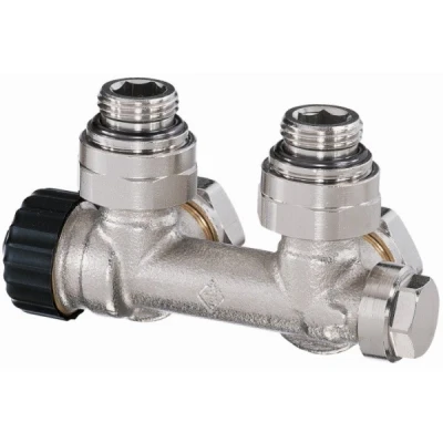 Afbeelding van Heimeier Multilux thermostatisch H blok 1/2&quot; haaks. Artikelnr: 3851 02.000