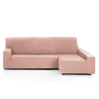 Afbeelding van Martina Home Overtrek voor Chaise Longue, model Túnez, zalmkleur, hoekdeel rechts