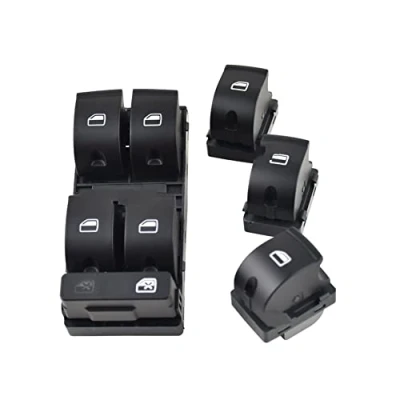 Afbeelding van Auto Accessoires Voor Audi A4 B6 B7 Elektrische Powert Master Raam Schakelaar Knop 8E0959851B 8ED959851 8E0959855 Raamschakelaar (Kleur : C)
