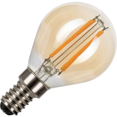 Afbeelding van Bailey LED Filament kogellamp E14 4W 300lm 2200K Goud dimbaar P45