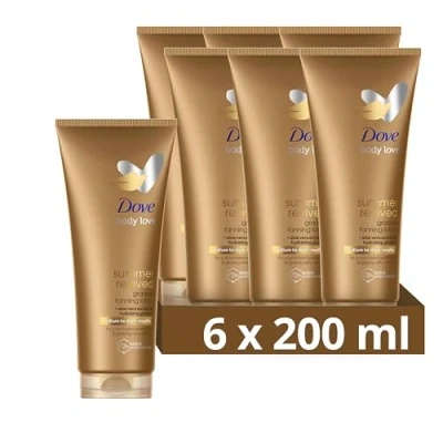 Afbeelding van 6x Dove Bodylotion DermaSpa Summer Revived Dark 200 ml