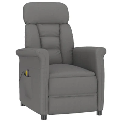 Afbeelding van vidaXL Massagestoel Donkergrijs 70.5 x 96.5 95 cm Polyester