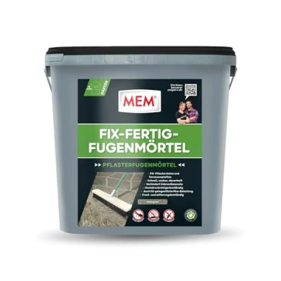 Afbeelding van MEM Vaste voegmortel, weerbestendig, klaar voor gebruik, tegen onkruidgroei, steengrijs, 12,5 kg