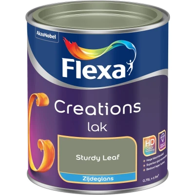 Afbeelding van flexa creations lak zijdeglans sturdy leaf 0.75 ltr