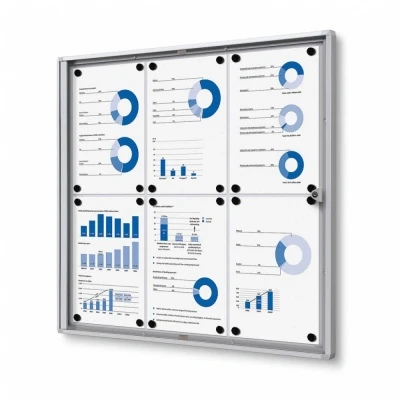 Afbeelding van Vergrendelbaar Notitiebord Indoor Economy 6x A4