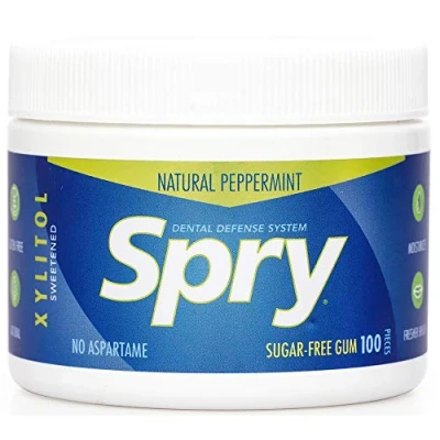 Afbeelding van Xlear Spry Xylitol Gum (Sugar Free) Natural Peppermint 100 count