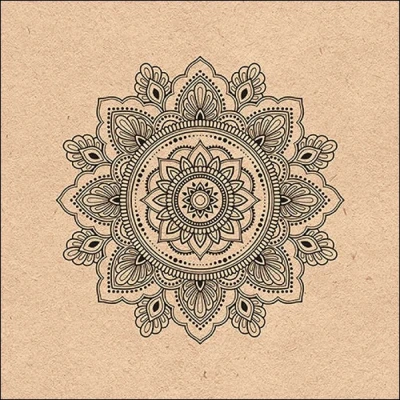 Afbeelding van Ambiente Servet 33cm Mandala Nature