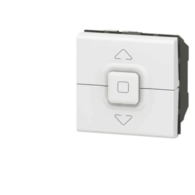 Afbeelding van Legrand rolluikbediening mosaic wisselschakelaar 10a 250v max 500w 2mod wit 077026