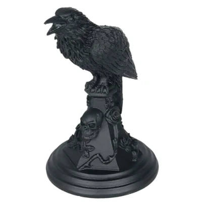 Afbeelding van Alchemy Poe&#039;s Raven Kaarsenstandaard Zwart