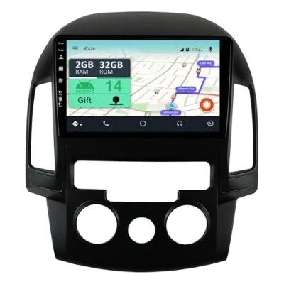 Afbeelding van YUNTX Android 10 Autoradio Fit For Hyundai I30 (2006 2011) GPS 2 Din 9 Inch 2G+32G Gratis Camera Ondersteuning DAB/Stuurbediening/Bluetooth 5.0 / WiFi/Mirrorlink/CarPlay