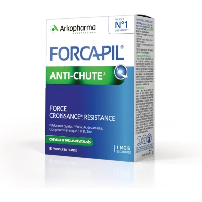 Afbeelding van Arkopharma Forcapil Tegen Haaruitval Om te gaan en de Groei Weerstand Terug Vinden 30 Tabletten 1 Maand