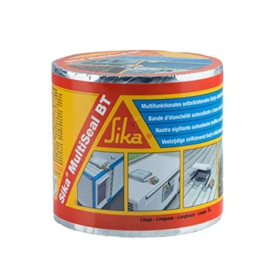 Afbeelding van Sika SikaMultiSeal BT, aluminium butyl afdichtband gecoat met aluminiumfolie waterdicht rollen 10 m x 100 mm