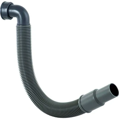 Afbeelding van Cornat Recyclat afvoerbuis flexibel 90 1 1/2 inch x 40/50 mm Voor de aansluiting van afvalwateraansluiting Gemaakt gerecyclede kunststoffen Made in Germany kwaliteit grijs, T353307R