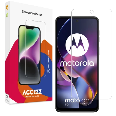 Afbeelding van Screenprotector Motorola Moto G54: Accezz Gehard Glas