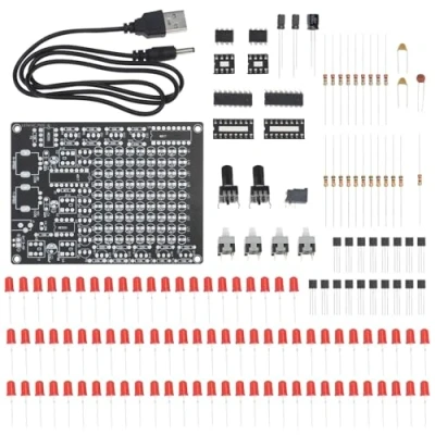 Afbeelding van YINETTECH Solderen Praktijk Kit LED Chaser DIY Elektronische Project Voor School Onderwijs Wetenschap Competities Familie