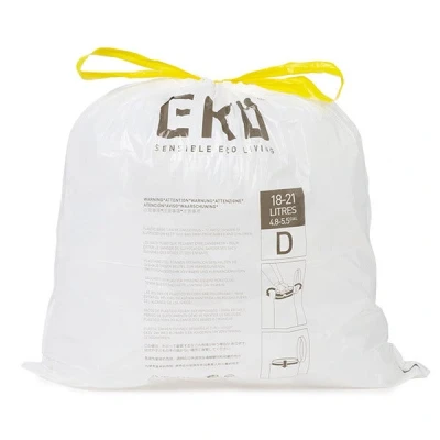 Afbeelding van Afvalzak EKO Type D 21L Wit