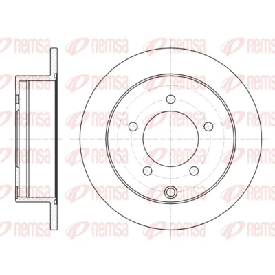 Afbeelding van REMSA Remschijf Achteras 262, 262mm 10mm 5 volledig 61377.00 4615A119,4615A194,MN116332,BDM758810,DCA6137700 Remschijven