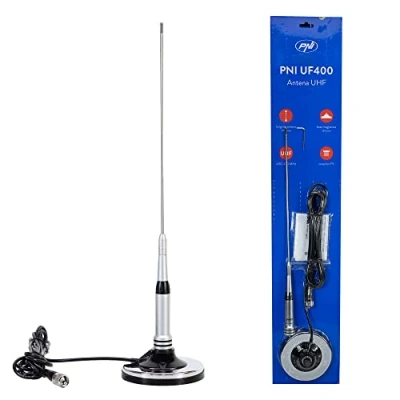 Afbeelding van UHF antenne PNI UF400, 47 cm, 430 470 MHz, met magnetische basis 120 mm