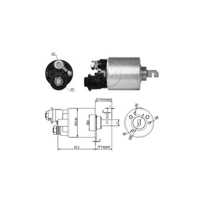 Afbeelding van Magneetschakelaar, startmotor ERA ZM1608