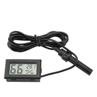 Afbeelding van 2in1 Digitale Hygrometer en Thermometer incl. Sensor Zwart