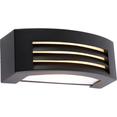 Afbeelding van QAZQA Moderne buiten wandlamp zwart IP44 Hurricane 1