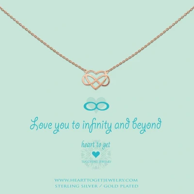 Afbeelding van Heart to get N184IHE13R Ketting Heart/Infinity Love you... zilver