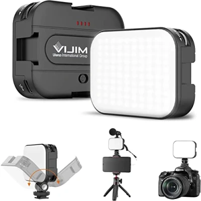 Afbeelding van VIJIM VL100C Led videolamp met 2000 mAh batterij, mini videolicht, dimbaar, 2500 6500 K, Cold Shoe Mount, CRI95+, voor vlogging, YouTube, TikTok, live streaming en fotografie, portret