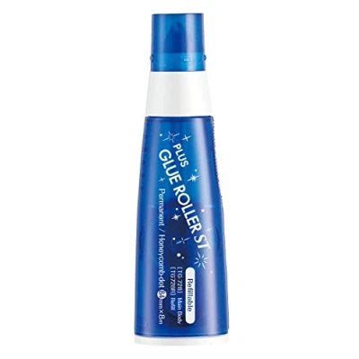 Afbeelding van PLUS Japan, lijmroller ST met honingraatpatroon, 1 pack (1 x roller)