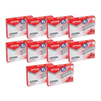 Afbeelding van OFFICE PRODUCTS 18072339 19 nietjes 23/10 zilver / 10.000 stuks (10 x 1000 stuks) standaard handnietjes/nietjes paperclips/verzinkt