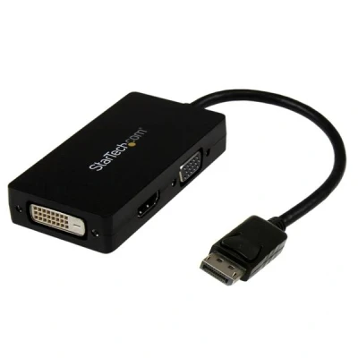Afbeelding van StarTech.com A/V reisadapter: 3 in 1 DisplayPort naar VGA DVI of HDMI converter