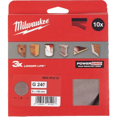Afbeelding van Milwaukee Accessoires Schuurgaas PG Mesh 150 HL G240 10 stuks 4932492223